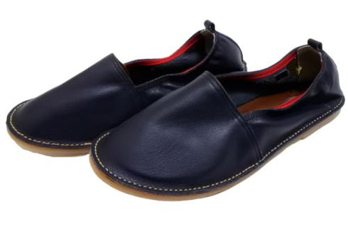 【KOBE DADA CAM-2 ネイビー】本革国産コンフォートスリッポン